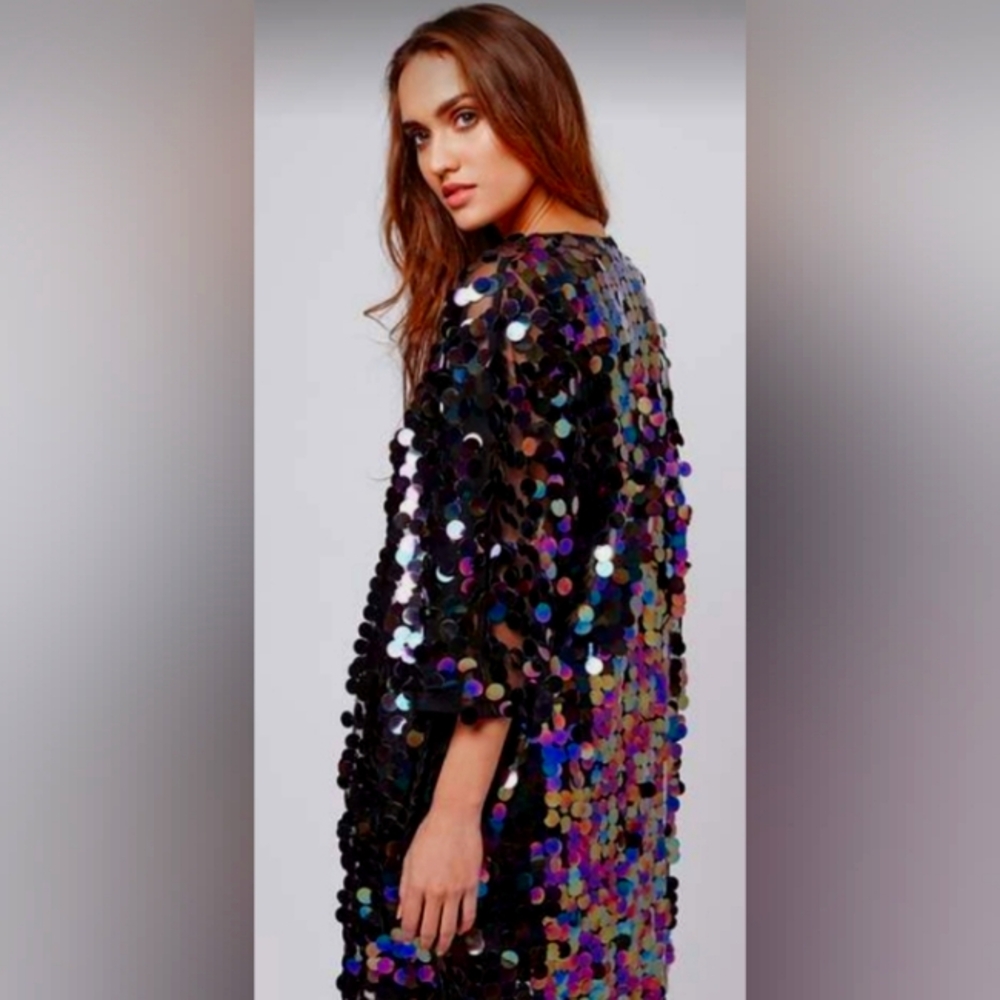 💜Jumbo Sized Goddess Sequin Kimono💜